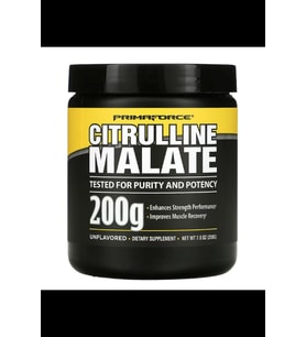 PrimaForce L-Citrulline Malate Powder, Unflavored Pre Workout Supplement, 200 Grams - Non-GMO.Usa.3932 (Renksiz)