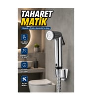 Kontrollü Akışlı Bas Bırak El Duşu Taharetmatik Hijyen Seti