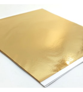 ALTIN YAPRAK VARAK SANATSAL BÜYÜK BOY FOLYO EPOKSİ REÇİNE NAİL ART 90 ADET 14X14 CM ALTIN RENK