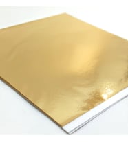 ALTIN YAPRAK VARAK SANATSAL BÜYÜK BOY FOLYO EPOKSİ REÇİNE NAİL ART 90 ADET 14X14 CM ALTIN RENK