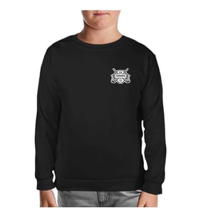 Golf Kulübü - Turnuva Siyah Çocuk Sweatshirt