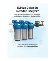 Bina Girişi 10" Filtrasyon Sistemi  Ana Giriş Su Filtresi  Temiz Ve Sağlıklı Su (FİLTRE DAHİL)