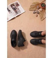 Elit ASENS4349 Erkek Klasik Sneaker Siyah