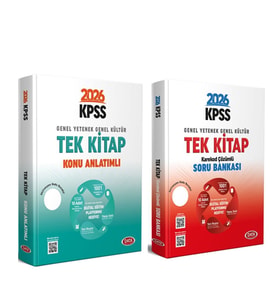 Data Yayınları 2026 KPSS Genel Yetenek Genel Kültür Konu ve Soru Bankası Seti 2 Kitap