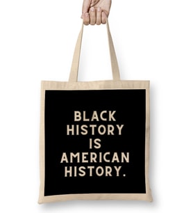 Morgan Freeman Black history is American history Bez Çanta Uzun Saplı