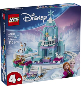 LEGO Disney 43281 Elsa's Ice Castle and Snow Ride Adventure