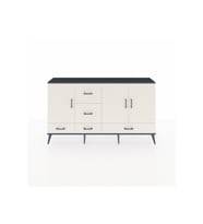 Arges Konsol 4 Raflı 5 Çekmeceli 3 Kapaklı 176x30x99 Antrasit-Aytaşı