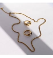 KISA İNCE BURGU BURMA ZİNCİR KOLYE GOLD ÇELİK ÜZERİ ALTIN KAPLAMA GARANTİ BELGELİ