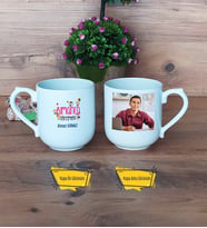 Almanca Öğretmeni Kupa Bardak Oval Fotoğraflı Öğretmenler Günü Hediyesi