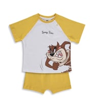 Civil Baby Taz Baskılı 6-18 Ay Takım - Beyaz