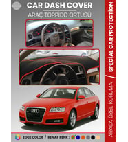 AUDI A6 (2005-2011) Torpido Örtüsü Ön Göğüs Koruma Torpido Koruma Araca Özel Kaymaz Kolay Montaj