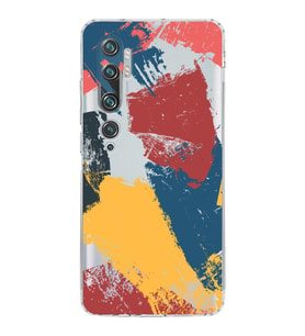 Xiaomi  Poco X3  Kamera Korumalı Kapak Brush Stroke Tasarımlı Şeffaf  Kılıf