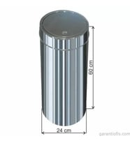 Garanti Metal 1324 Dokunmatik İtme Kapaklı Çöp Kovası (27 Litre)
