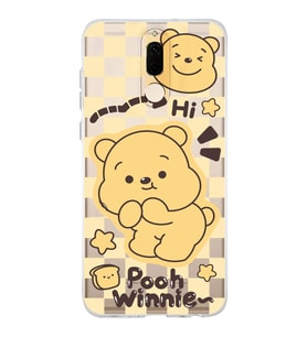Huawei Mate 10 Lite Uyumlu Winnie The Pooh Desenli Şeffaf Telefon Kılıfı
