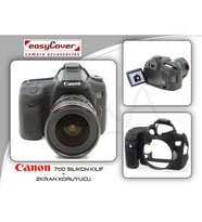 EasyCover Canon 70D Silikon Kılıf ECC70DB (Siyah)