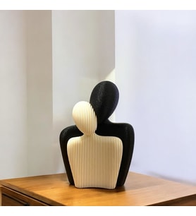 Sen ve Ben Minimalist Sarılma Figürü Obje (9x14cm)