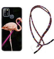 INFINIX Smart 4 5 6 Zero 8 S5 Pro Kılıf Boyun Asklı Rasta Silikon Line Filamingo 1776