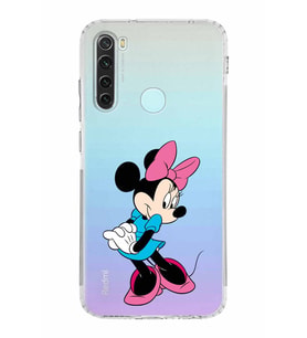 Xiaomi Redmi Note 8  Kamera Korumalı Kapak Minnie Mouse Tasarımlı Şeffaf  Kılıf