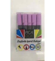 Picador Fosforlu Kalem Pastel Mor (10 Lu Paket)