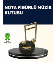 Northcity Melodious Music Altın Nota Figürlü Müzik Kutusu - Estetik ve Duygusal Atmosfer