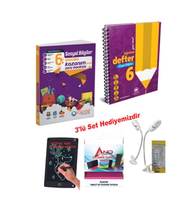 Çanta Yayınları 6 Sınıf 2024-2025 Müfredat Sosyal Bilgiler Ayrıntılı Defter +  Etkinlikli Yeni Nesil Soru Set (Çok Renkli)