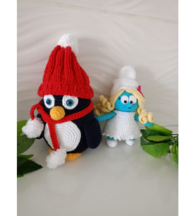 HEDİYELİK OYUNCAK ŞİRİNE VE PENGUEN