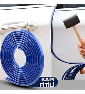 Kapı Koruma Fitili Çarpma Çizilme Önleyici Mavi 5 Metre