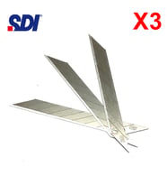 SDI 1361 Çelik Maket Bıçağı Falçata Ucu Yedeği 9mm 30 Derece Küçük 30'lu