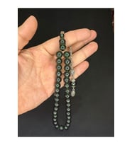 TOZ KEHRİBAR TESBİH YEŞİL RENKLİ KÜRE KESİM 11 MM T-626 (Çok Renkli)