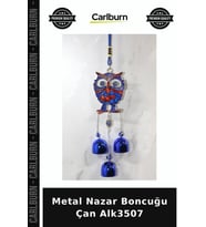 Özel Üretim Dekoratif Hediyelik Duvar Süsü Geleneksel Aksesuar Metal Nazar Boncuğu Çan Alk3507