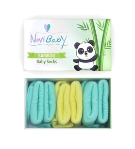 Novibaby 3'lü Bambu Yenidoğan Bebek Çorap I Sunrise I 0-6 ay (Karışık)