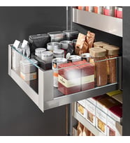 Blum İç Kiler Çekmecesi Legrabox Free C Yüksek Camlı Yanak Önü Camlı 50 cm. Frenli Blumotion Orion Gri Antrasit