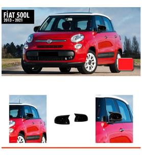 Fiat 500 L Batman Yarasa Ayna Kapağı Parlak Siyah ABS 2013 - 2021