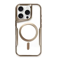 Apple iPhone 16 Pro Max Kılıf Boyi Magsafe Silikon Kapak - Kahverengi