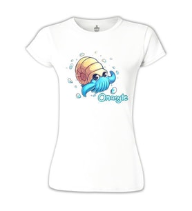 Pokemon Go - Omanyte Beyaz Bayan Tshirt