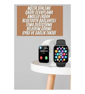 Mey İthalat® 1.83 İnç Akıllı Saat Android ve İOS Uyumlu Çağrı Cevaplayabilen Adımsayar GPS Takibi