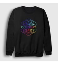 Presmono Unisex Siyah Logo A Head Full Of Dreams Coldplay Sweatshirt 470200tt