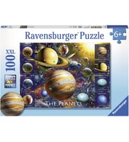 Ravensburger (108534) 100 Parça Puzzle Planets (Krem)