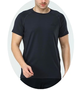 Adidas EF-3842 Erkek Polyester T-Shirt (Gri)