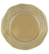 Tabak Kristal Mika 26 cm Altın 6'lı-