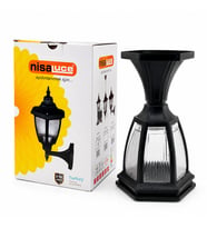 E27 - IP44 SİYAH 60W SET ÜSTÜ BAHÇE-BALKON SOKAK LAMBASI - ARMATÜR EBH01-S