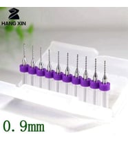 Tungsten Karbür Uçlu Freze PCB Mikro/Mini Matkap Uç 0,9mm x 10 lu Set