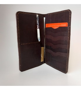 A Leather El Yapımı Gerçek Deri Unisex Büyük Cüzdan