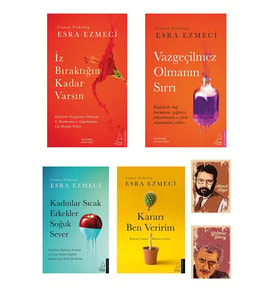 Esra Ezmeci Psikoloji Kitapları -vazgeçilmez Olmanın Sırrı-kararı Ben Veririm-not Defterli özel seti (Renksiz)