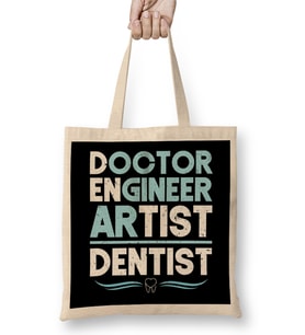 Doctor Engineer Artist Dentist 34 Bez Çanta Uzun Saplı