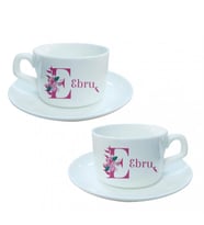 Kişiye Özel İsim Baskılı Fincan HK2441 (Beyaz)
