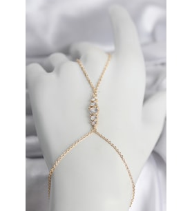 Pirinç Gold Renk Zirkon Taşlı Kadın Şahmeran 5886 - SSSSSS1279-6694