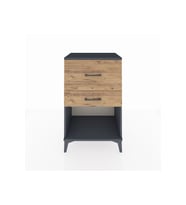 Hyperion Komodin 2 Çekmeceli 60x44x96 Antrasit-Çam