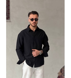 Erkek Keten Fresh Oversıze Gömlek
