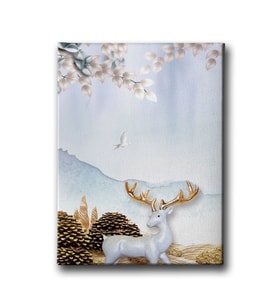 Geyikli Canvas Tablo MİND680